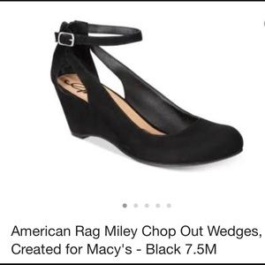 American Rag Miley Chop Out Wedges sz 7.5